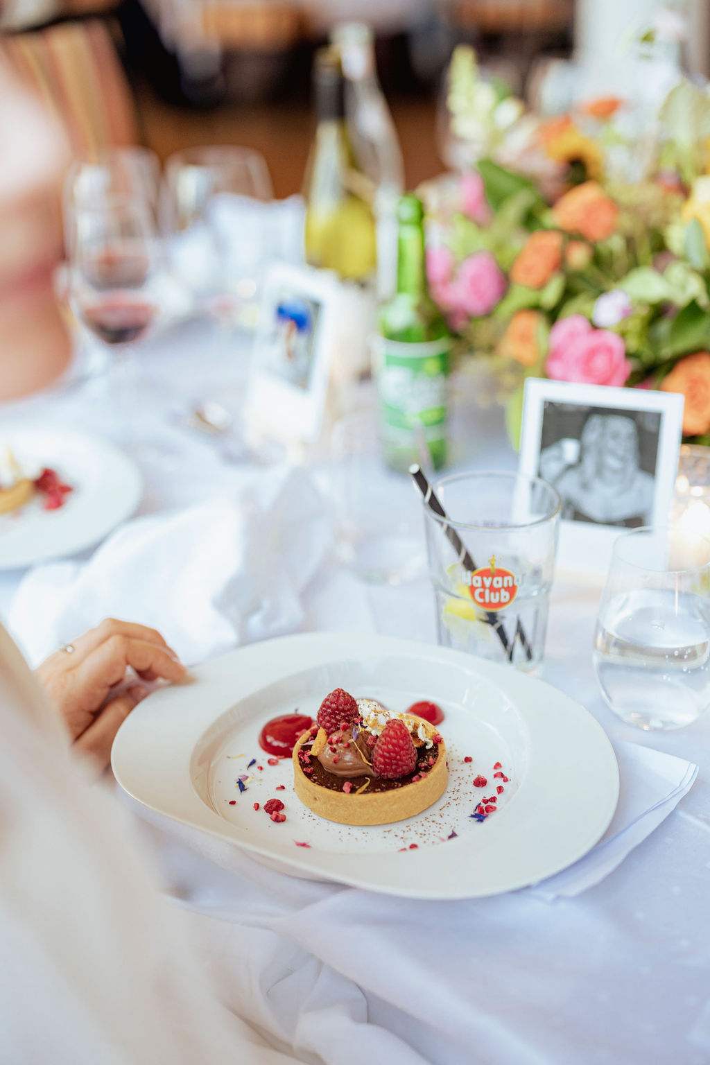 Bryllupsdessert servert under feiringen på Ingierstrand Bad Restaurant